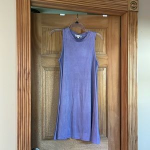 Swede feel sleeveless dress